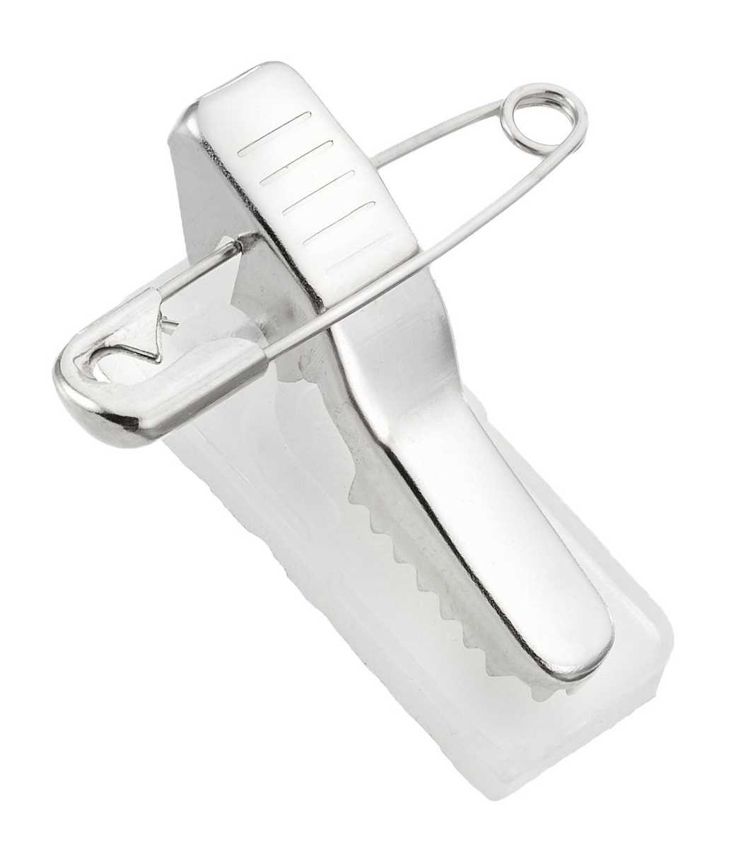 Peach Clip mit Befestigungsnadel und selbstkl. Pad 100St.