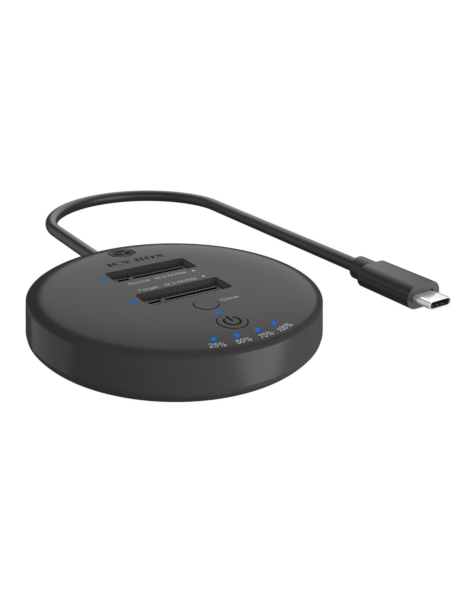 Docking- & Klonstation IcyBox 2x M.2 NVMe SSD Docking- & Klonstation IcyBox 2x M.2 NVMe SSD