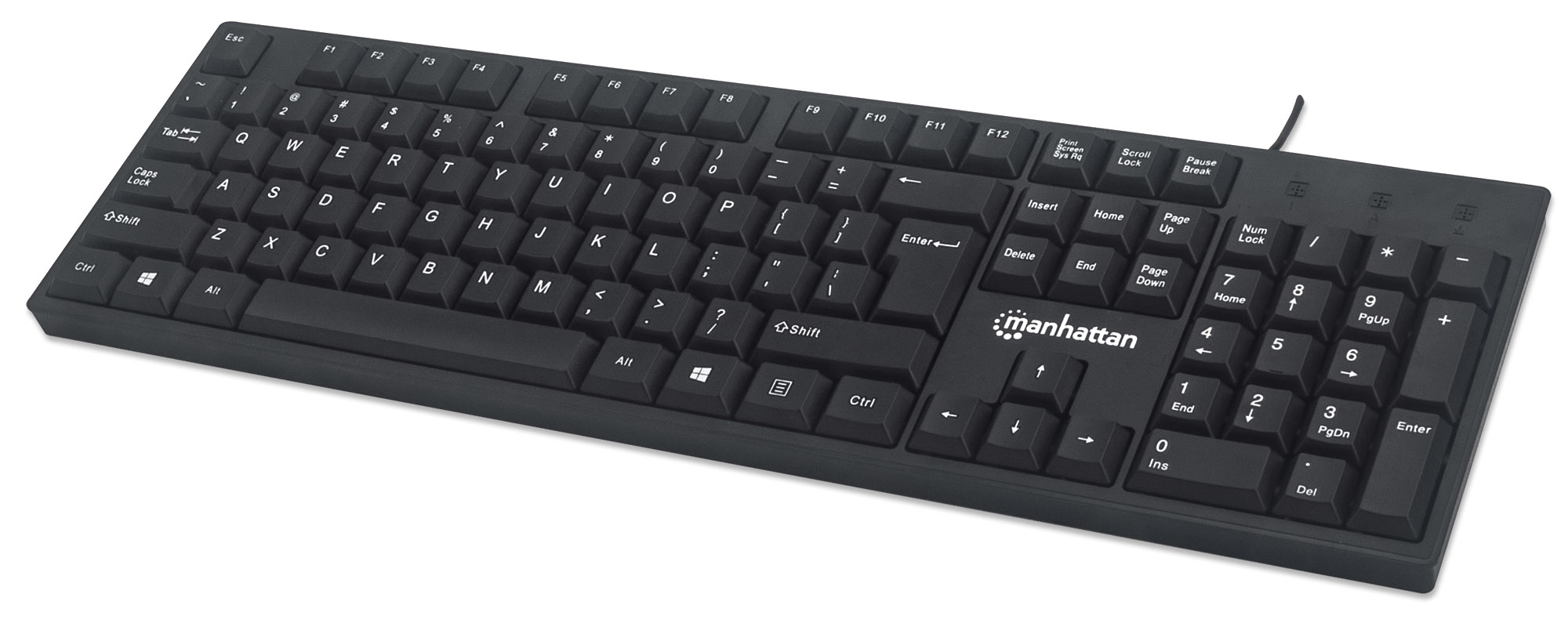 MANHATTAN USB-Tastatur schwarz