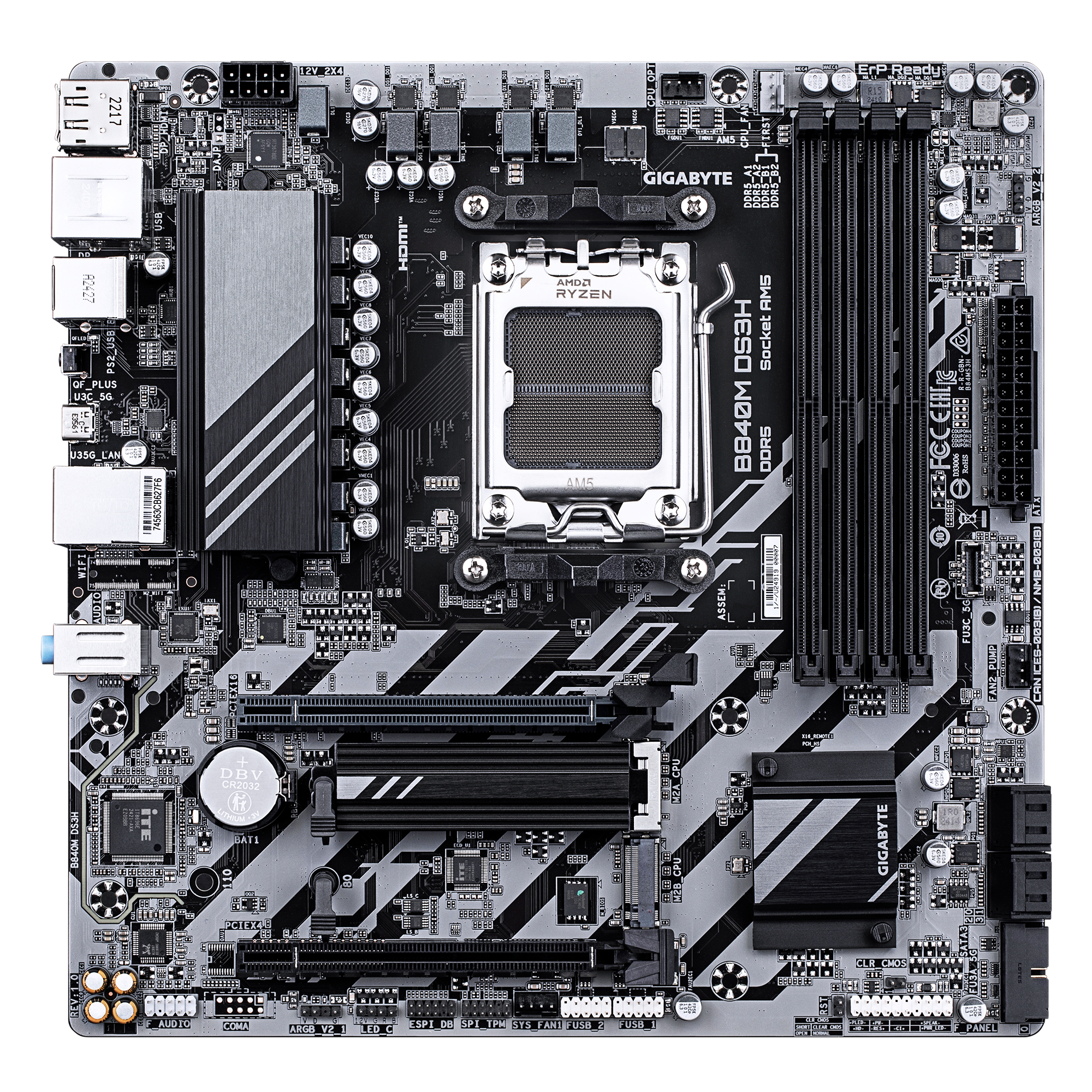 Gigabyte B840M DS3H (B840,AM5,mATX,DDR5)