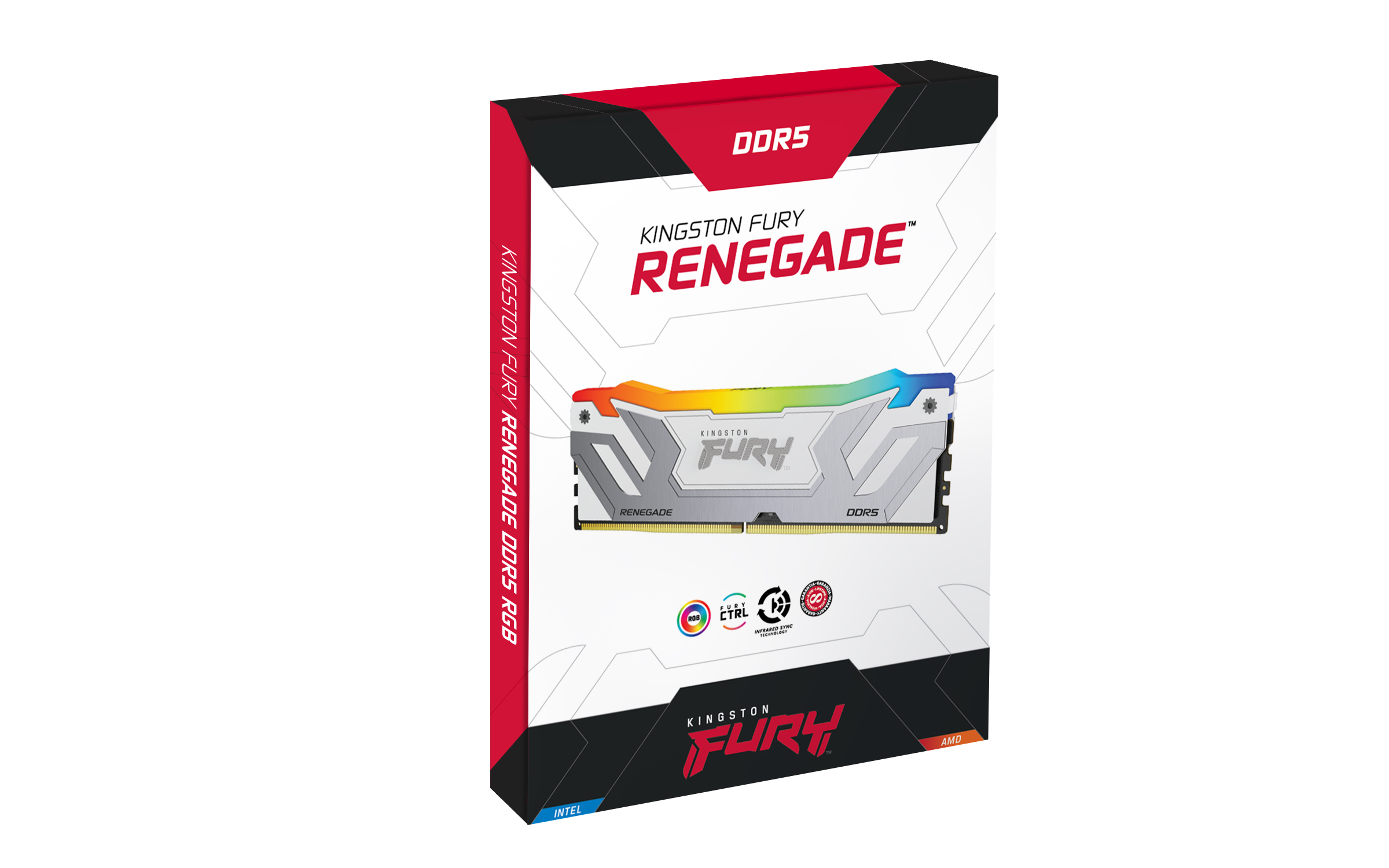 DDR5  24GB PC 8400 CL40 Kingston CU FURY Renegade RGB White retail