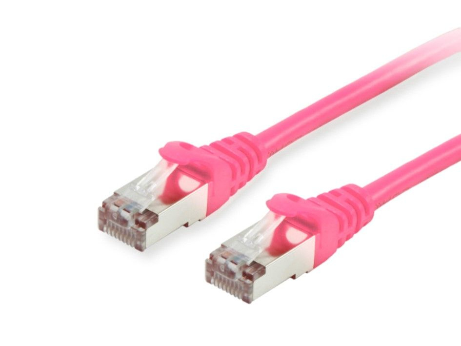 Equip Patchkabel Cat6 S/FTP 2xRJ45 50.00m pink LSZH Polybeutel