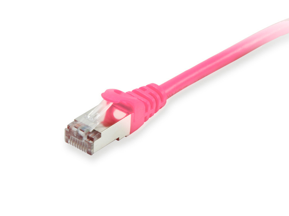Equip Patchkabel Cat6A S/FTP 2xRJ45 5.00m pink LSZH Polybeutel