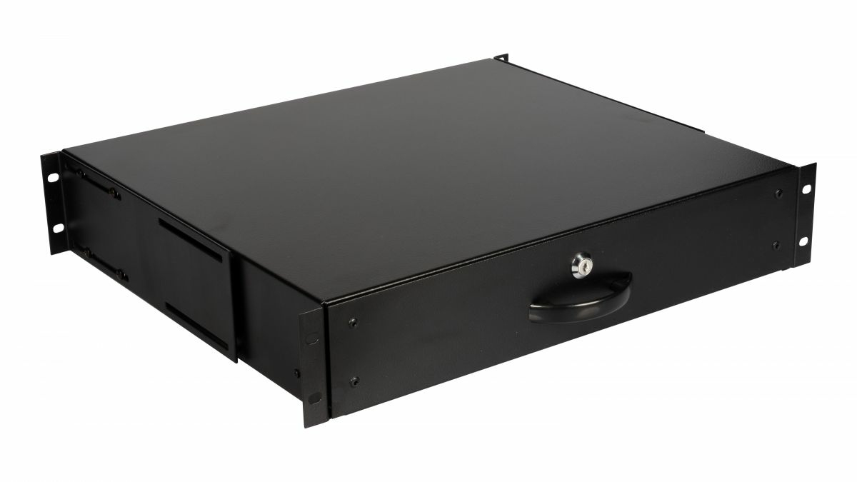 Equip 19" Schublade für Serverschränke abschl. 2U RAL9005