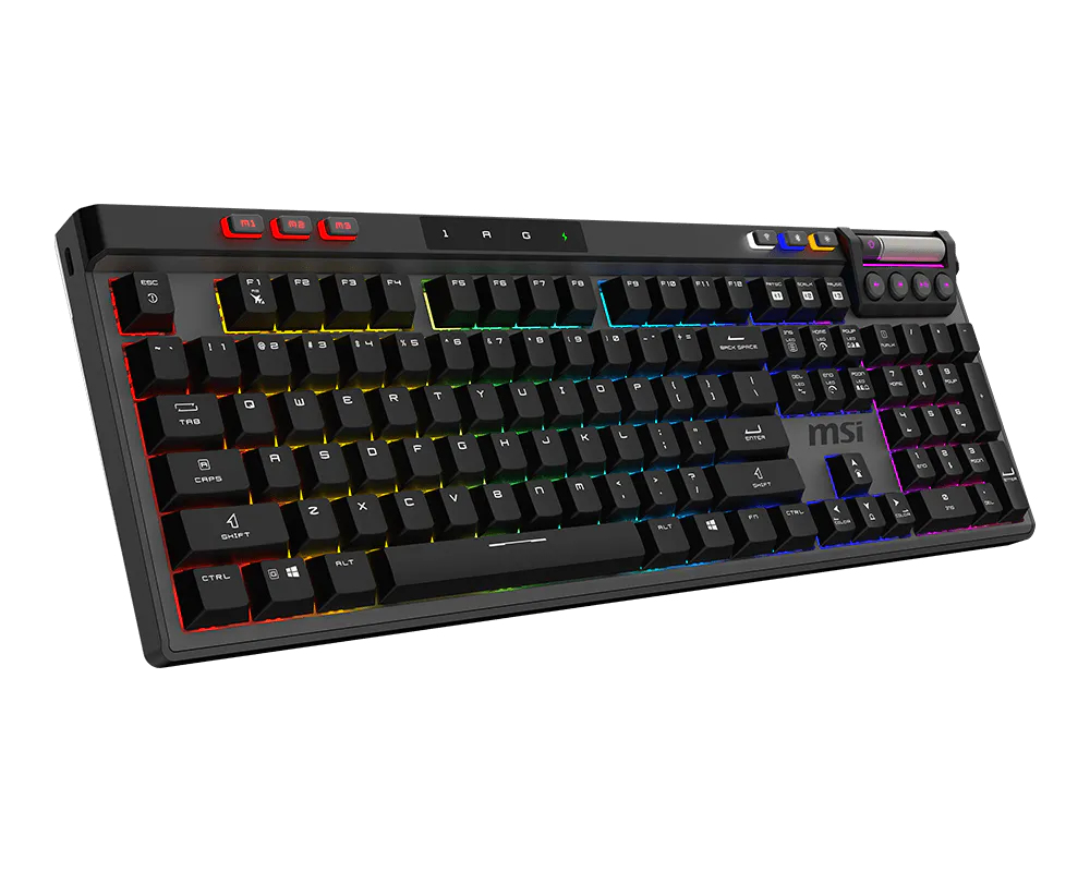 MSI STRIKE Pro Silent W Gaming DE Keyboard, wireless