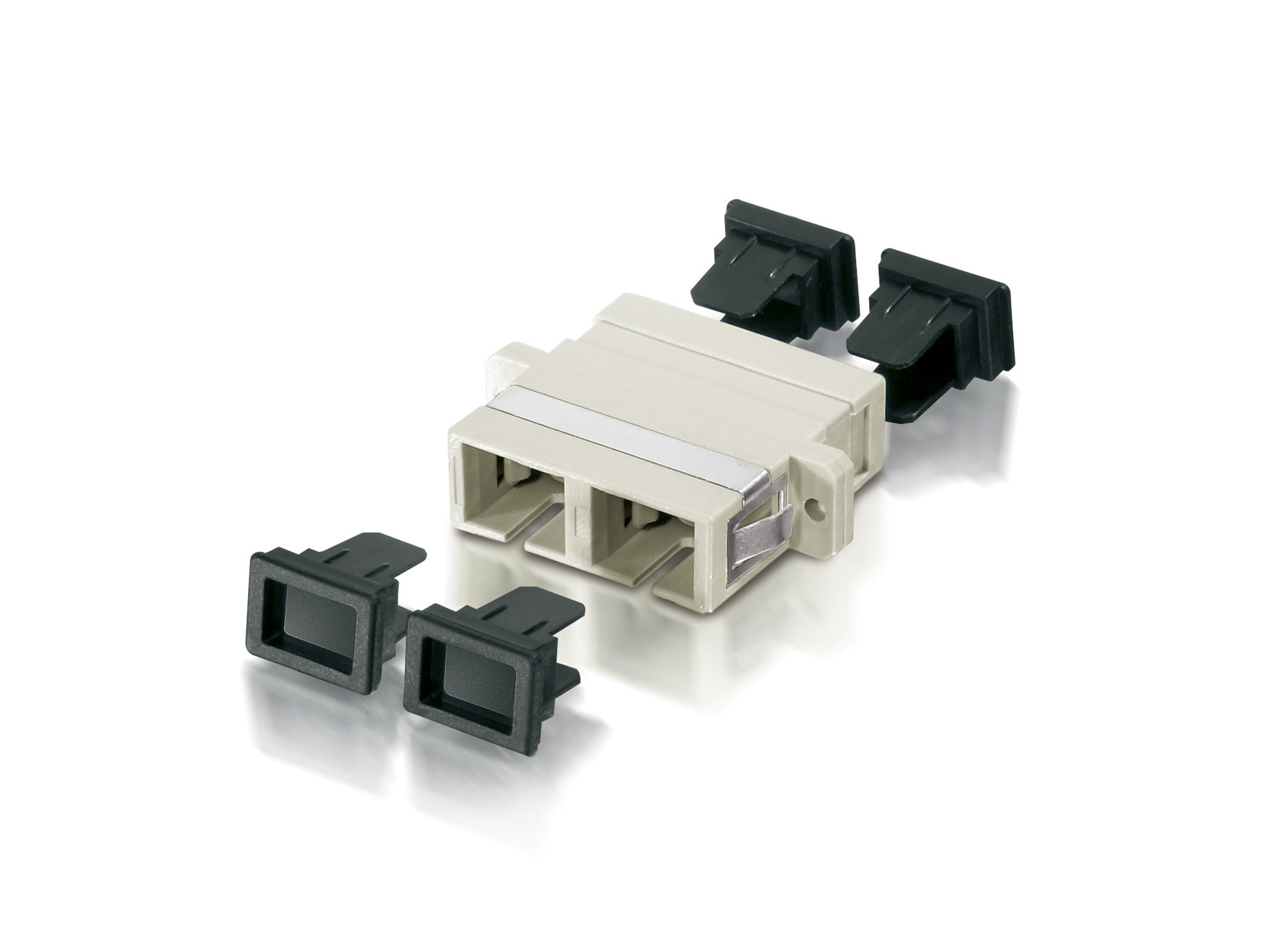 Equip LWL-Koppler SC->UPC Multimode Duplex OM4 beige