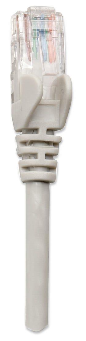 Intellinet 318228 RJ45 Patchkabel CAT 5e U/UTP 0.50 m Grau