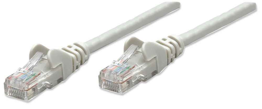 Intellinet 319768 RJ45 Patchkabel CAT 5e U/UTP 3.00 m Grau