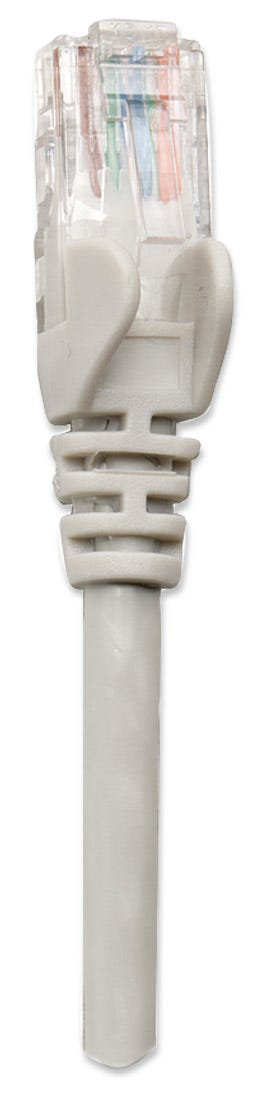 INTELLINET Patchkabel RJ45 U/UTP Cat6 1.00m Hebelschutz grau