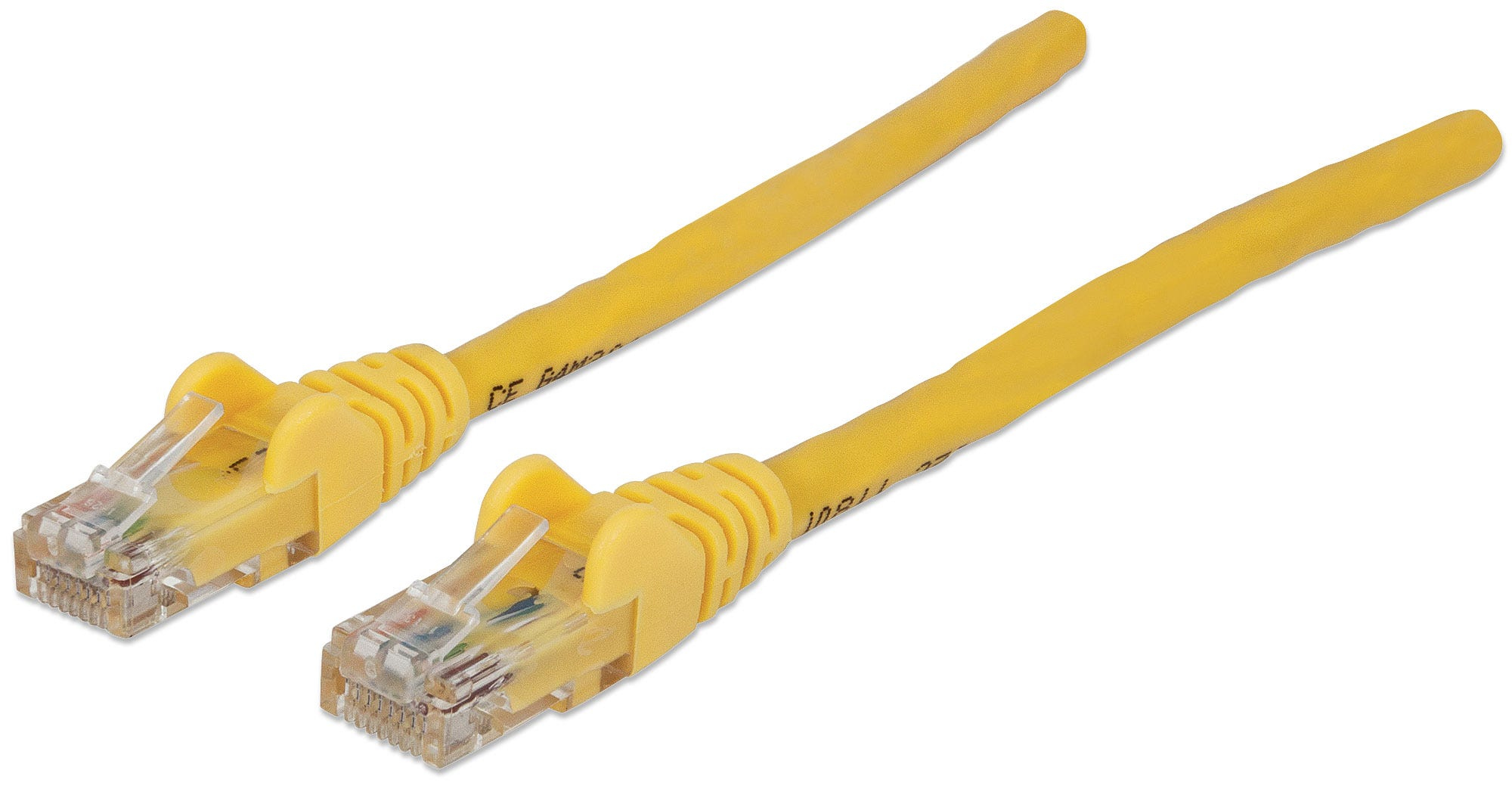 INTELLINET Patchkabel RJ45 U/UTP Cat6 5.00m Hebelschutz gelb Patchkabel RJ45