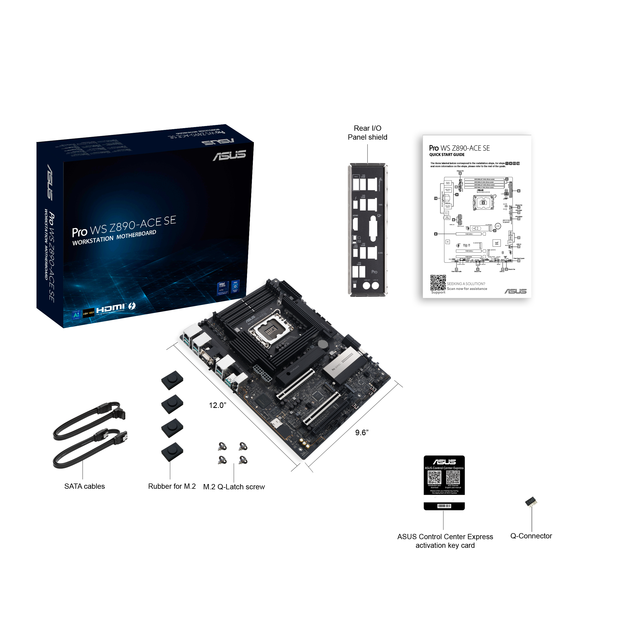 ASUS PRO WS Z890-ACE SE               (INTEL,1851,DDR5,mATX) Mainboards Workstation