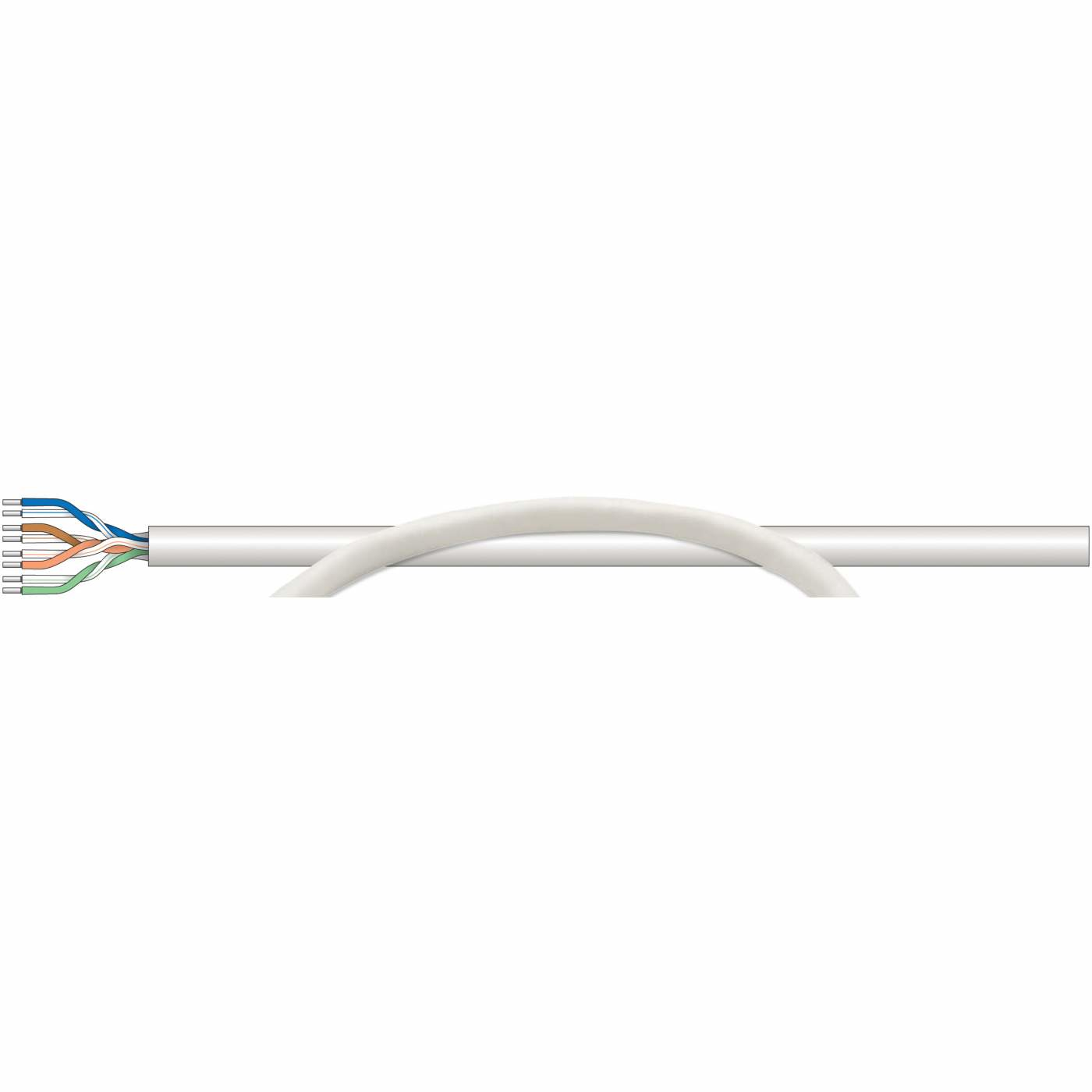 INTELLINET Installationskabel AWG 23 U/UTP Cat6 305m CCA gr