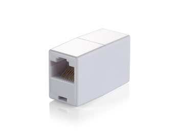 Equip Inline-Koppler Cat5e RJ45           Goldkontakt   weiß Pol