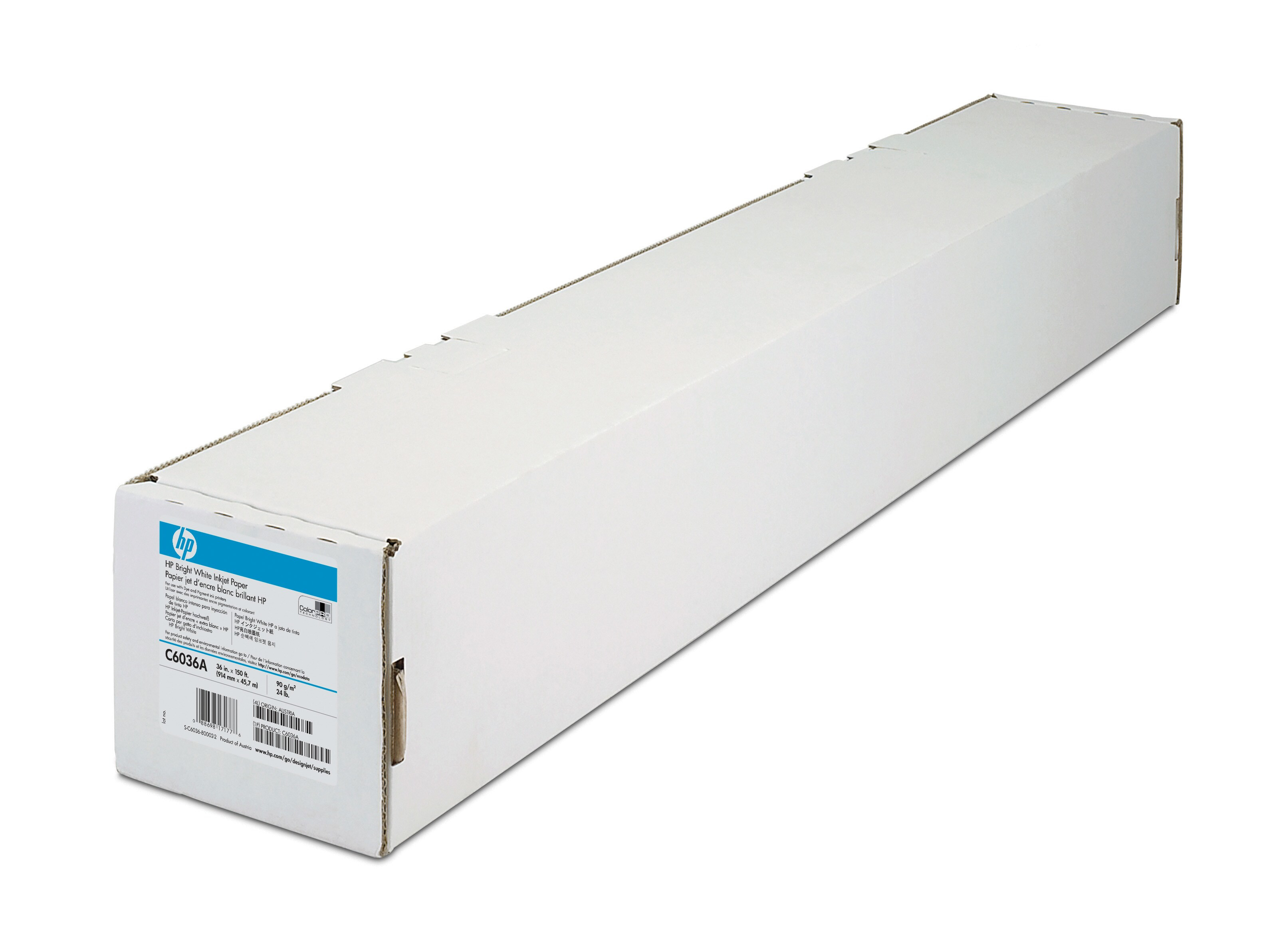 Papier Rolle HP 36"x 45.7m DesignJet 2500/&shy;2000CP Hochweiss
