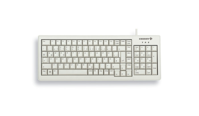 CHERRY ML5200 Tastatur Wired DE MX schwarz TKL 75% hellgrau