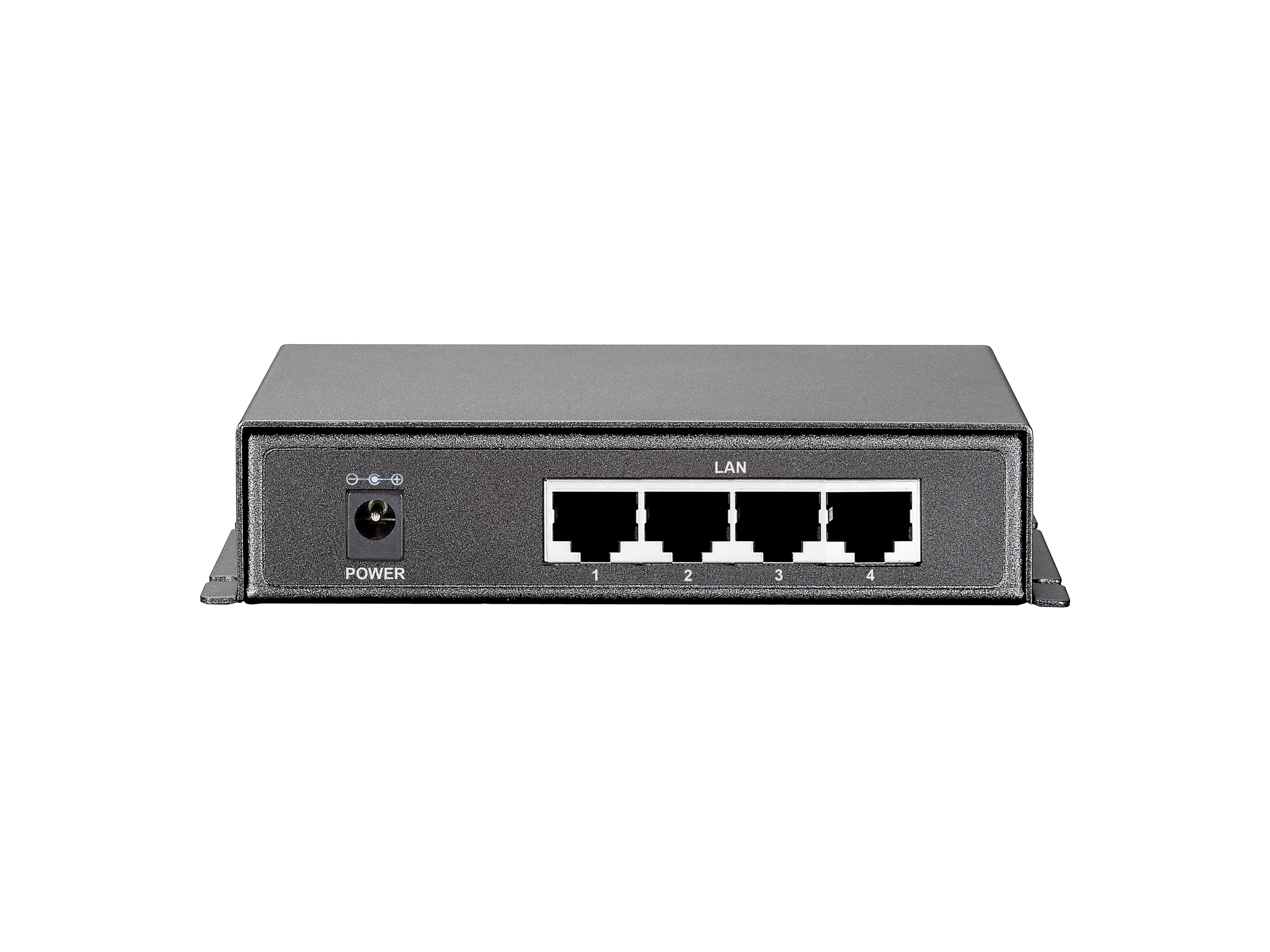 LevelOne PoE+Switch 4xGE PoE/1xGE 115W 19"unmanaged Plastik