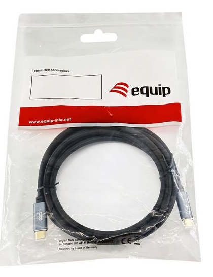 Equip Kabel USB-C3.2->C Gen2 4K PD100W St/St 3.00m schwarz