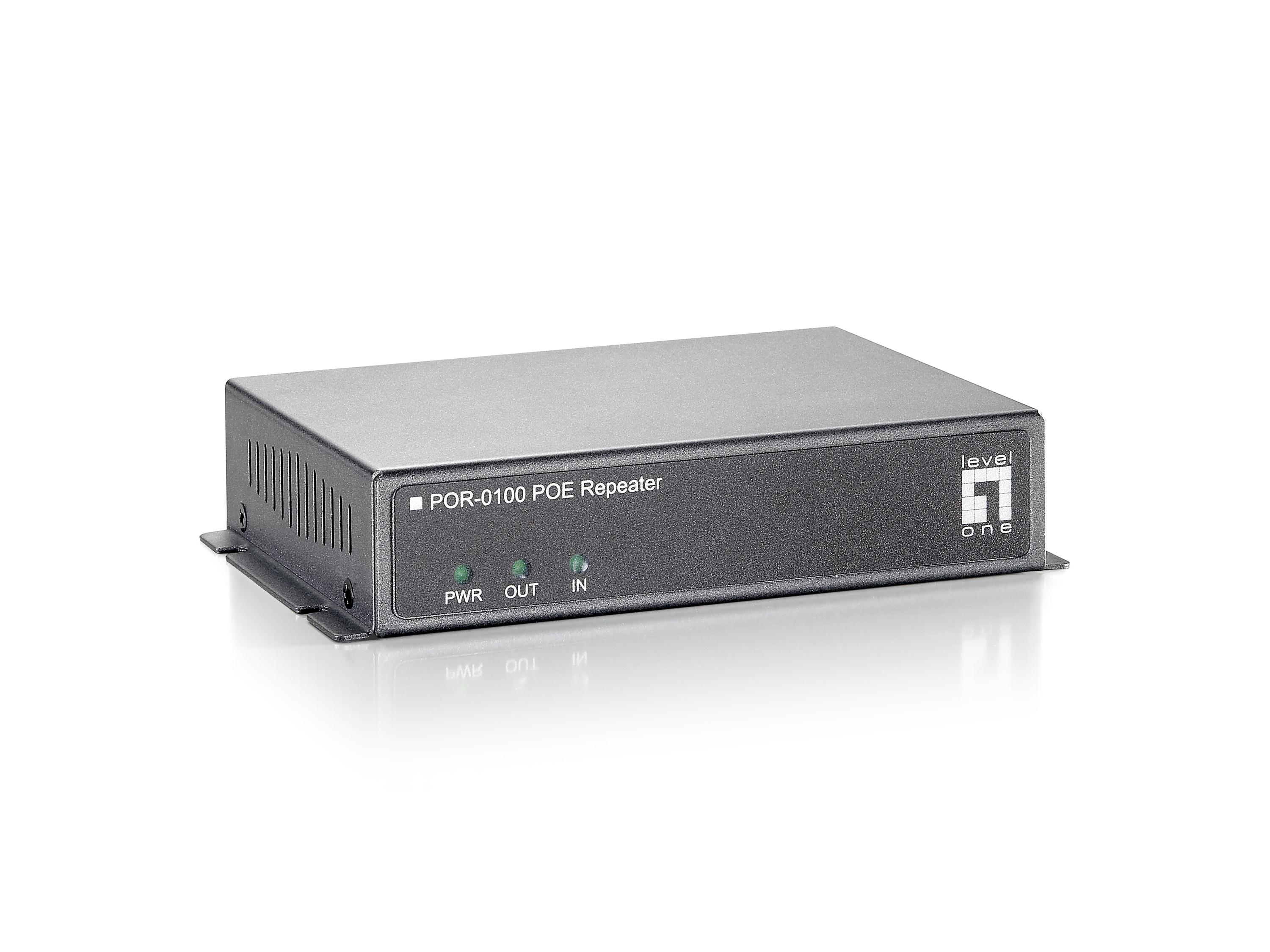 LevelOne PoE Repeater Cascadable 2xFE PoE               grau