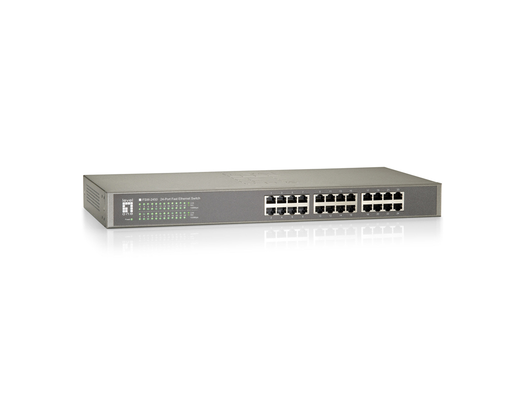 LevelOne Switch 24xFE                         19"     Metall