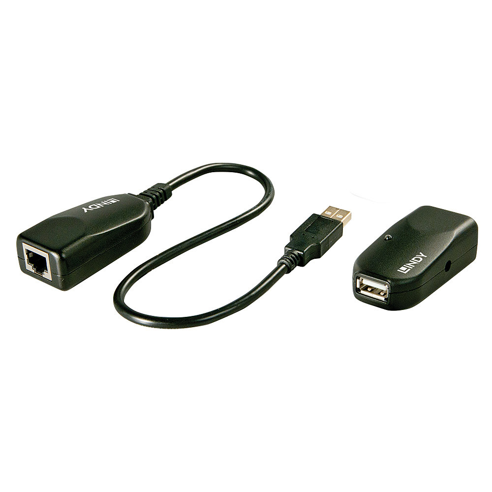 LINDY Extender USB 2.0 Cat5 Classic 1 Port 50m Adapter