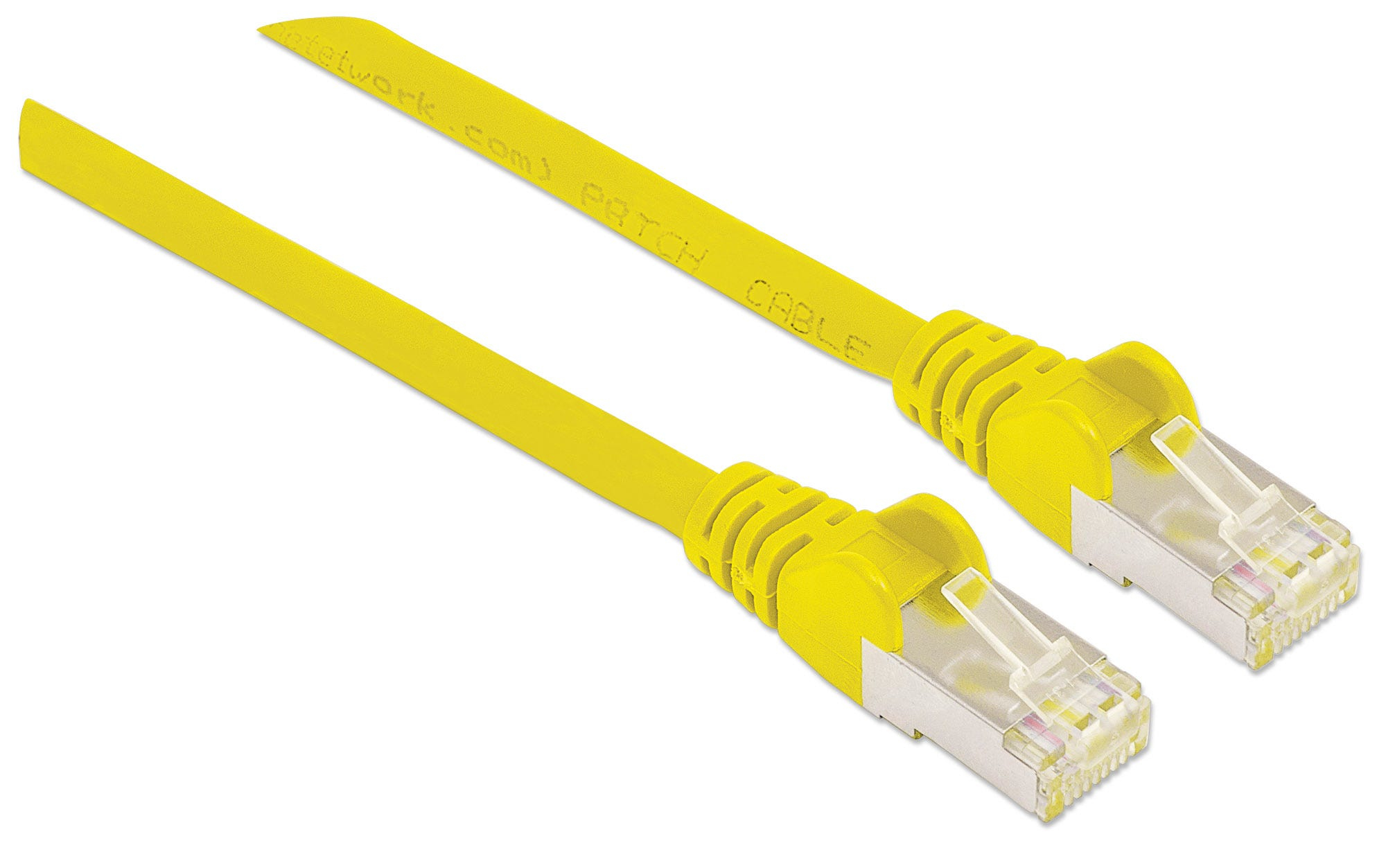 INTELLINET Patchkabel Cat6A CU S/FTP LSZH 0.50m gelb Patchkabel RJ45