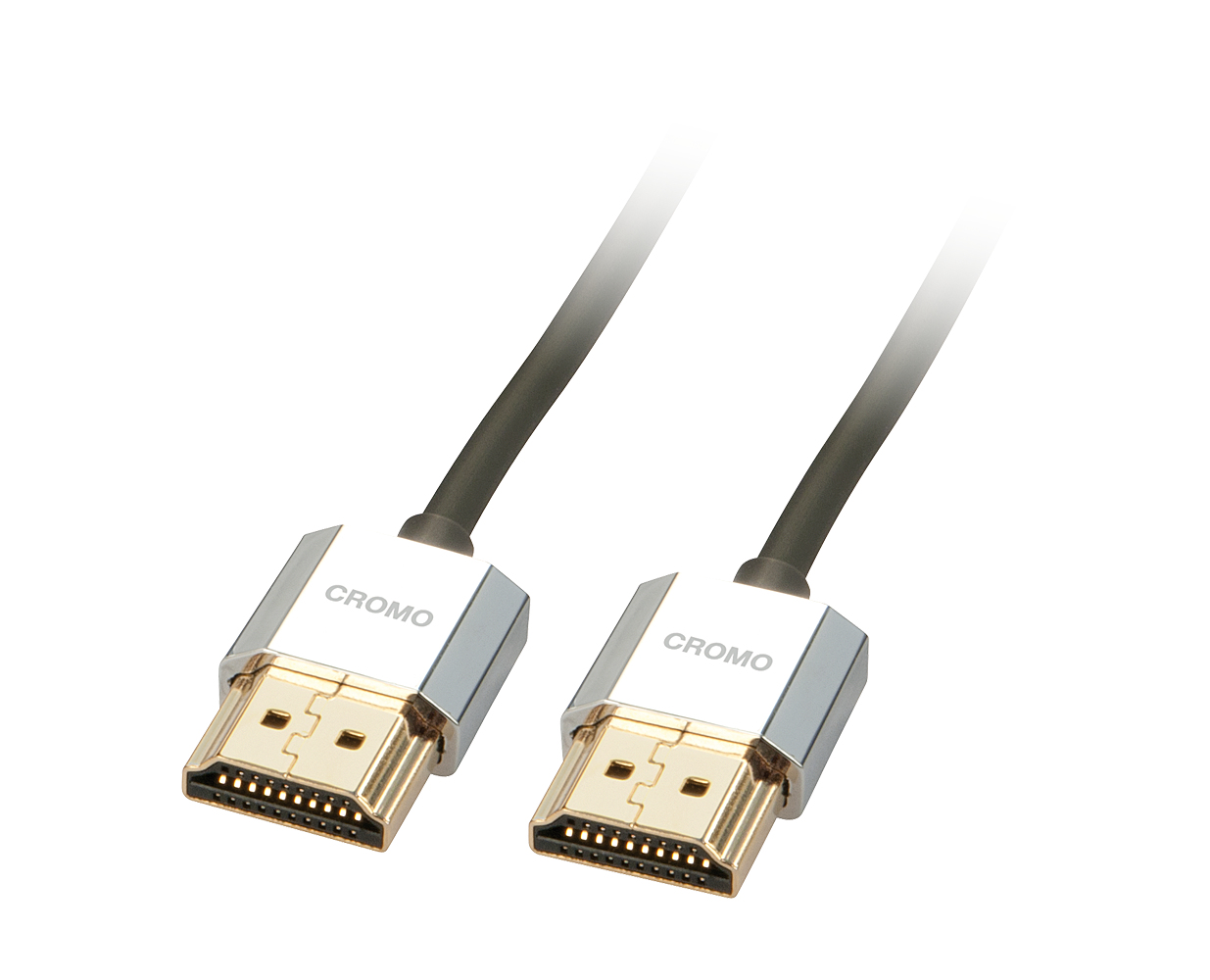 LINDY HDMI High Speed A/&shy;A Kabel Slim CROMO 1m Ethernet