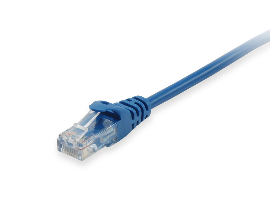 Equip Patchkabel Cat6A U/UTP 2xRJ45 0.25m blau LSZH Polybeutel