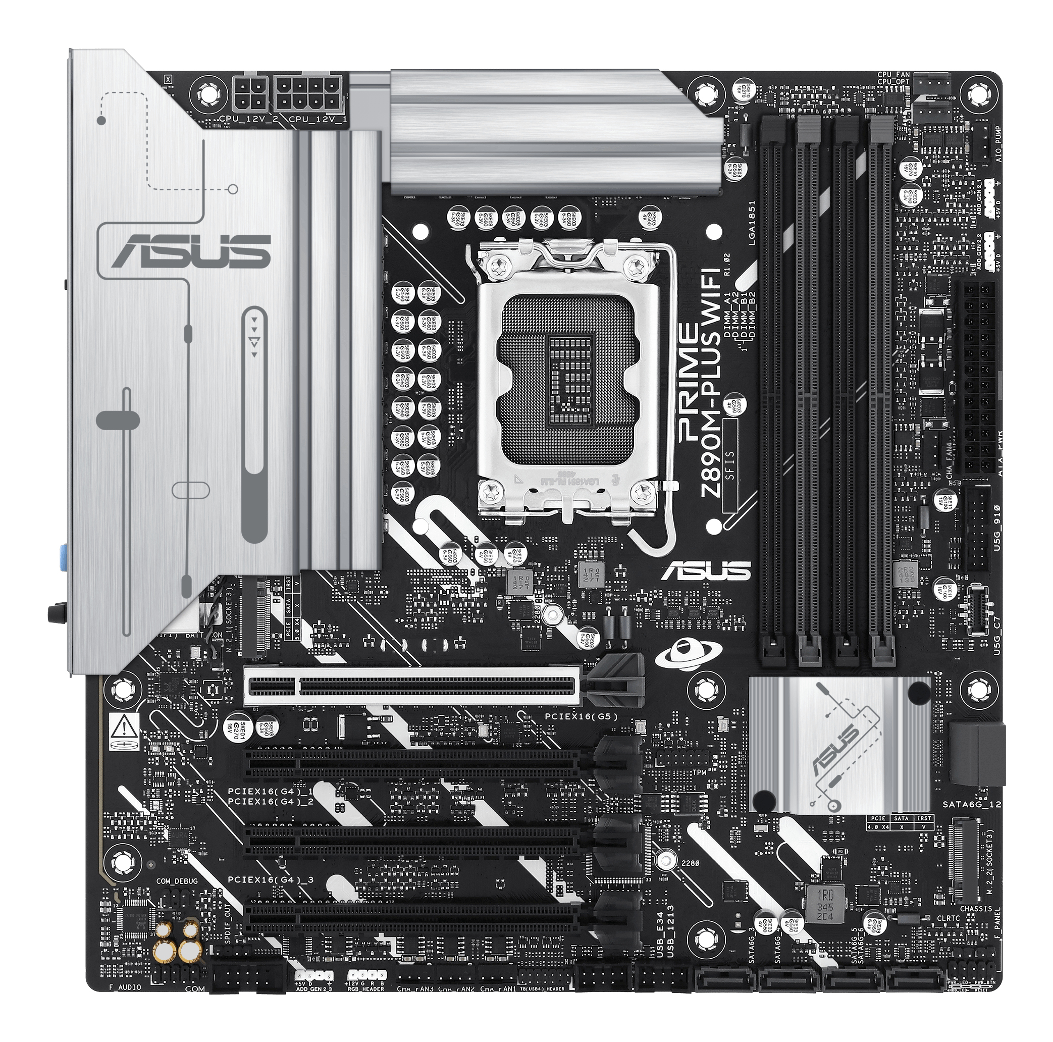 ASUS PRIME Z890M-PLUS WIFI (INTEL,1851,DDR5,mATX) Mainboards INTEL
