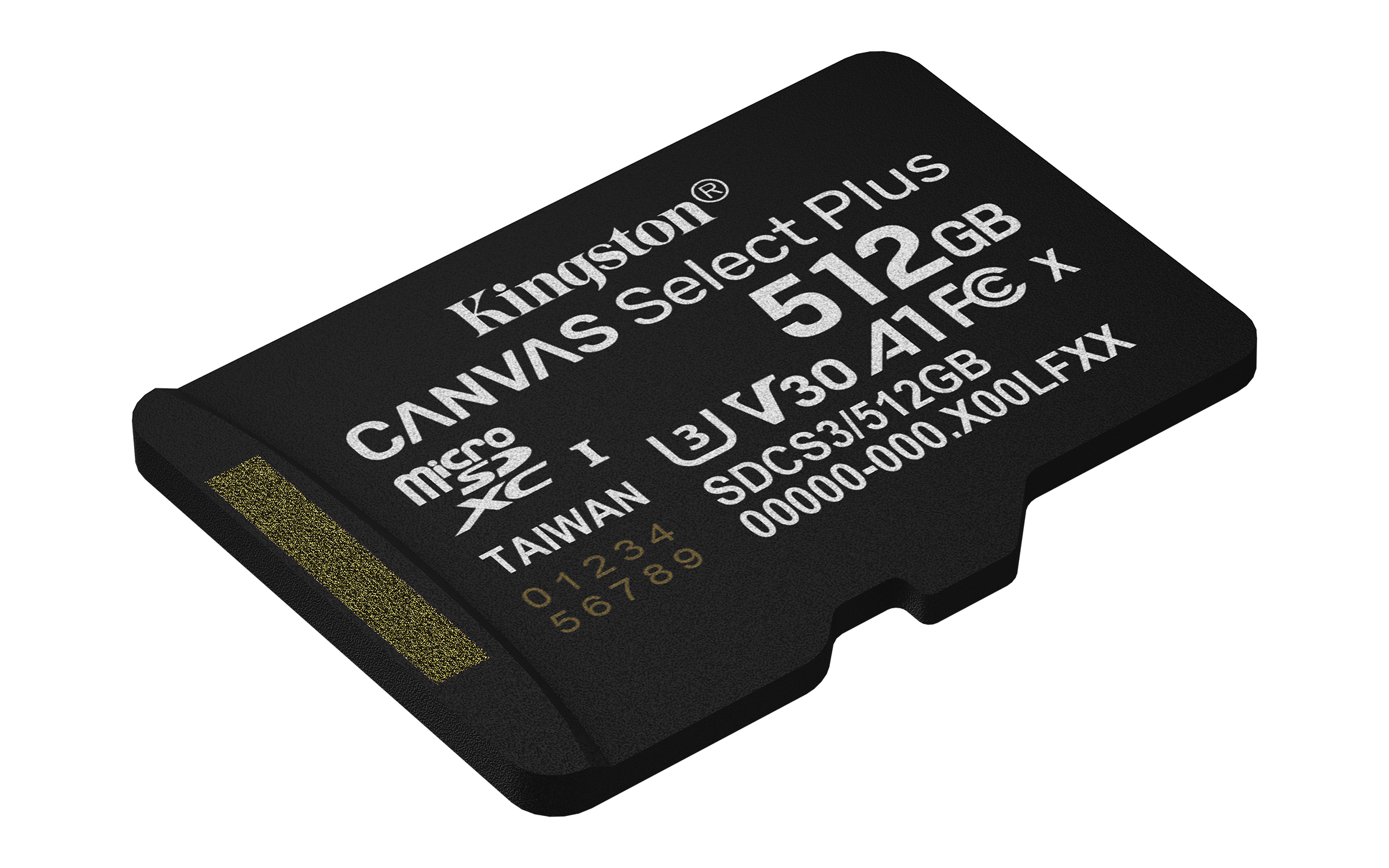 SD MicroSD Card 512GB Kingston SDXC Canvas+ Gen3 o.Adapter retail