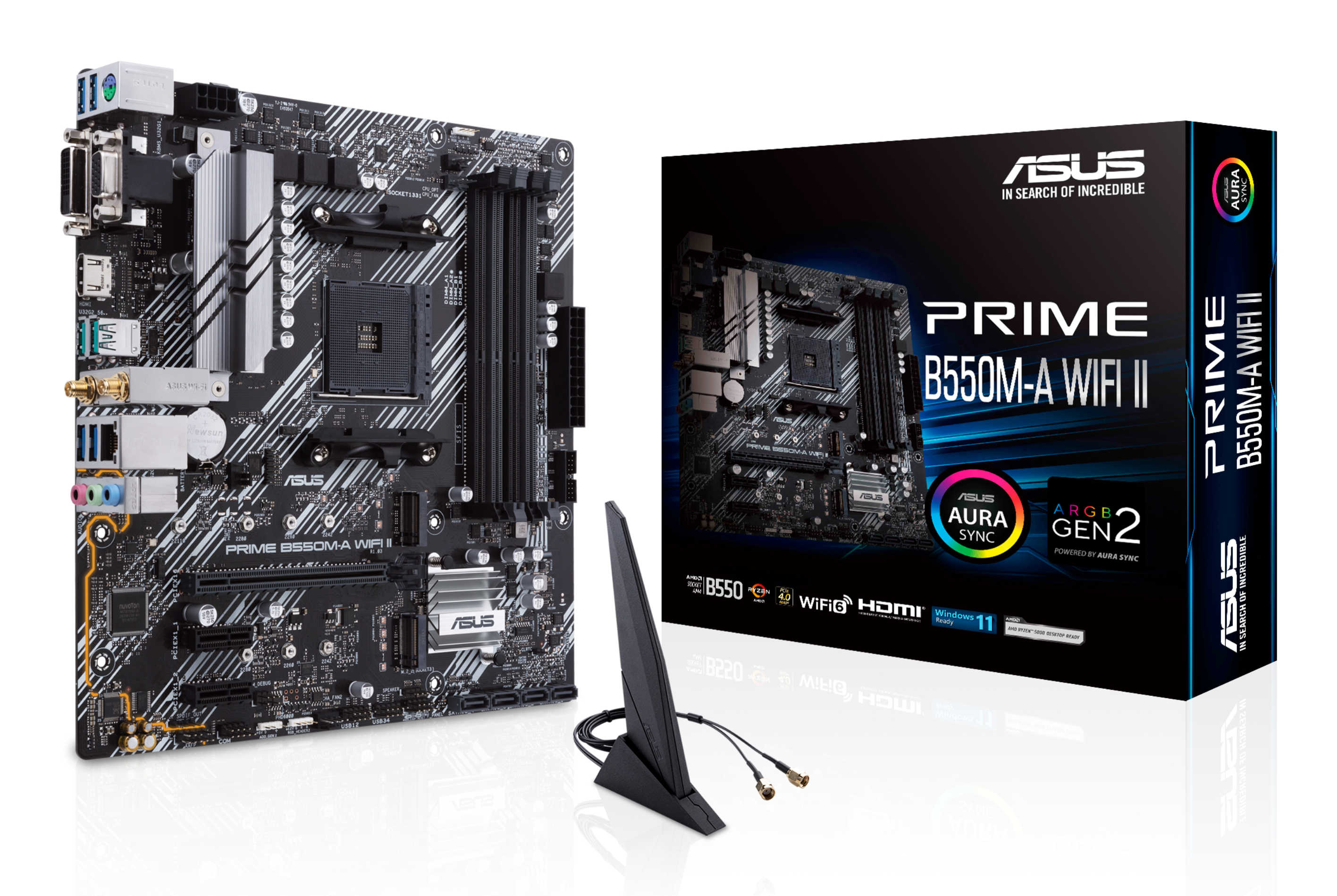 ASUS PRIME B550M-A (WI-FI II)            (AMD,AM4,DDR4,mATX)