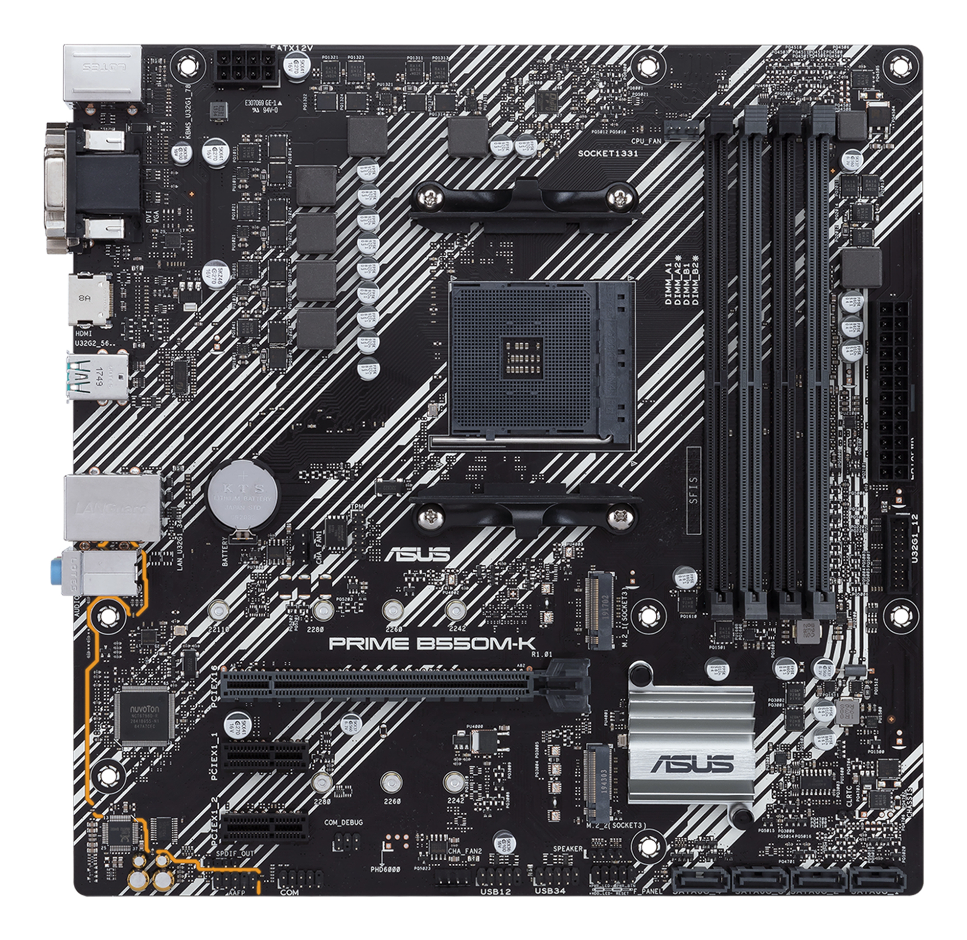 ASUS PRIME B550M-K                       (AMD,AM4,DDR4,mATX)