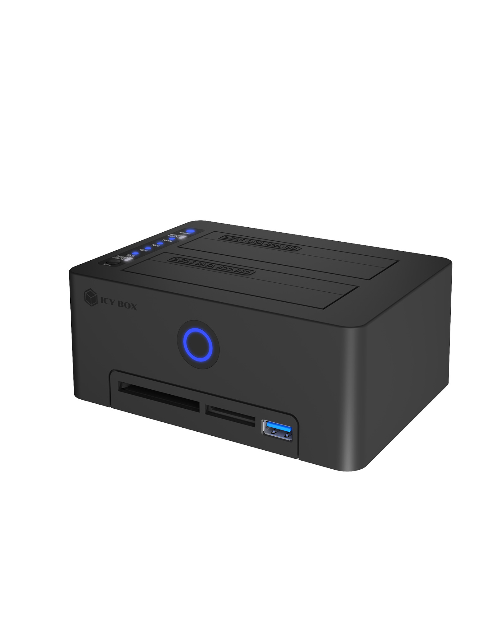 Docking- & Klonstation IcyBox HDD mit Kartenleser Docking- & Klonstation IcyBox HDD mit Kartenleser