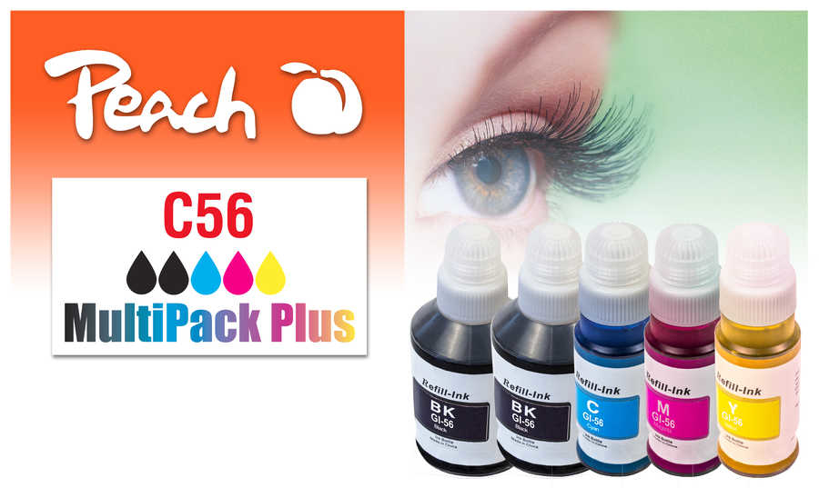 Peach Patrone Canon GI-56 MultiPack Plus remanufactured
