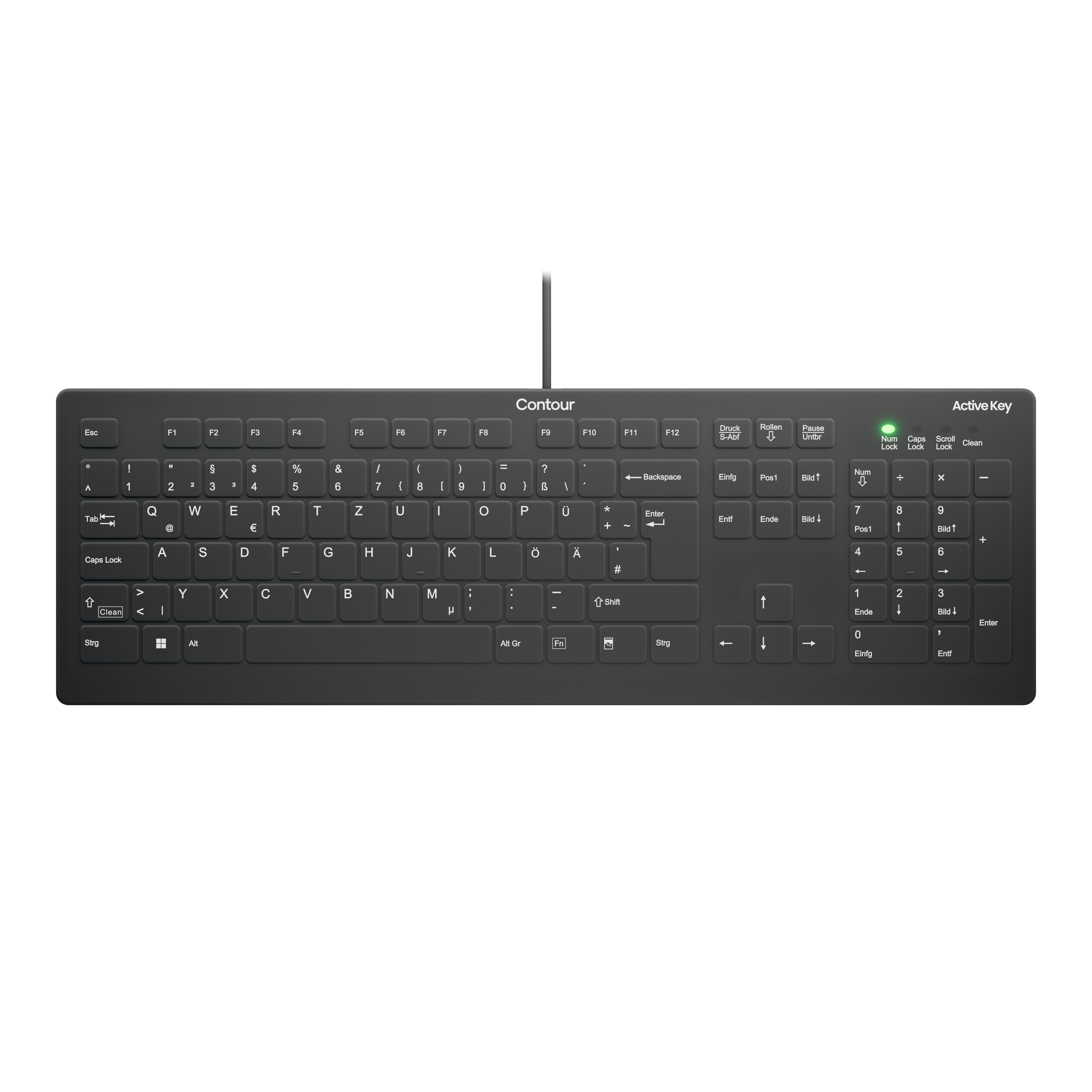 Contour ACTIVE KEY MTA AK-C8112 Corded DE-Layout schwarz Contour ACTIVE KEY MTA AK-C8112 Corded DE-Layout schwarz