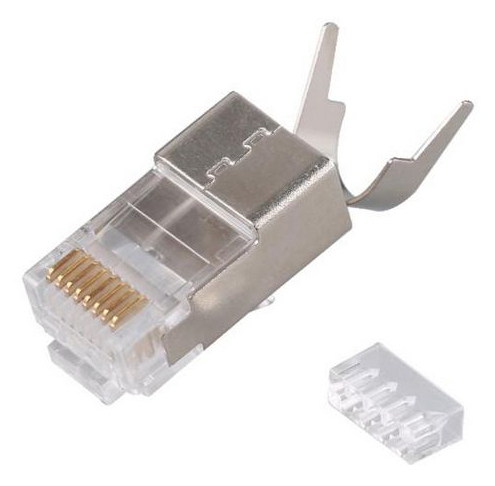 Equip Stecker Cat8.1 geschirmt RJ45 50Stk silber Equip Stecker Cat8.1 geschirmt RJ45 50Stk silber