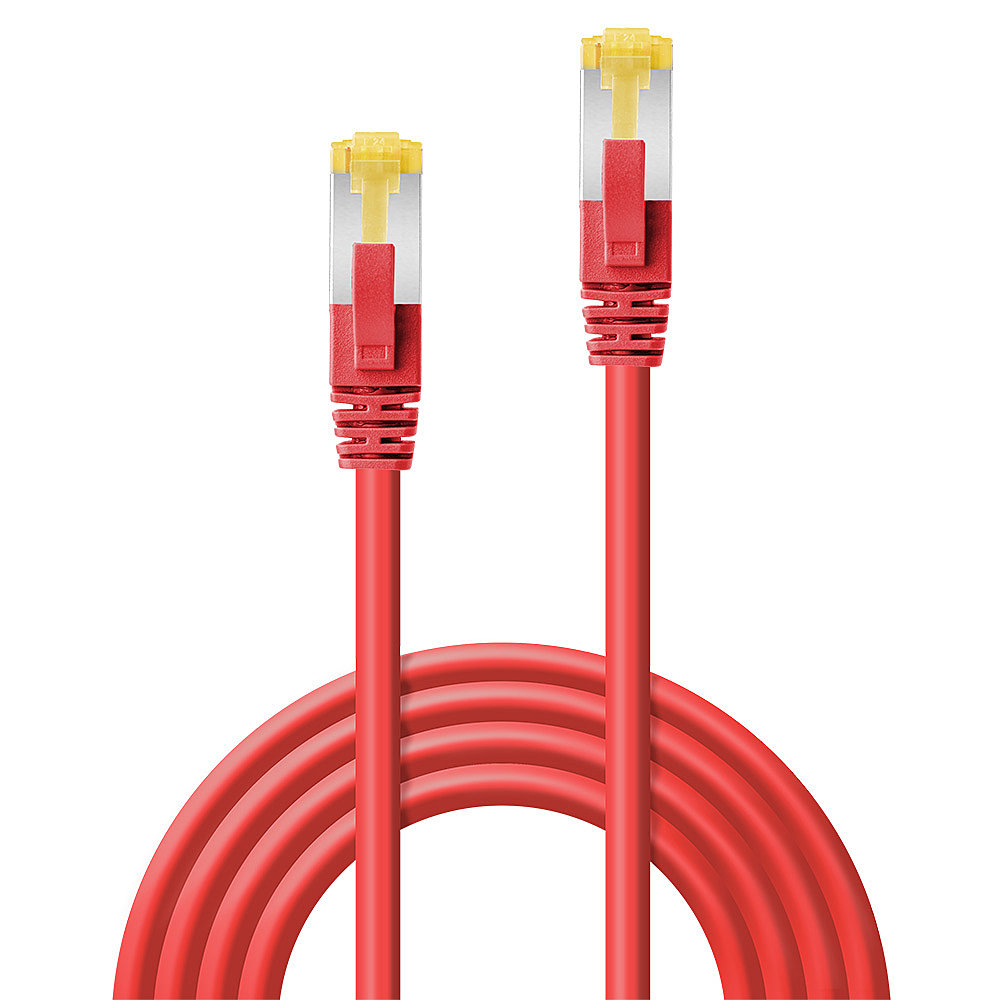 LINDY Patchkabel Cat6A S/FTP LSZH Cat7 Rohkabel rot 0.50m LINDY Patchkabel Cat6A S/FTP LSZH Cat7 Rohkabel rot 0.50m