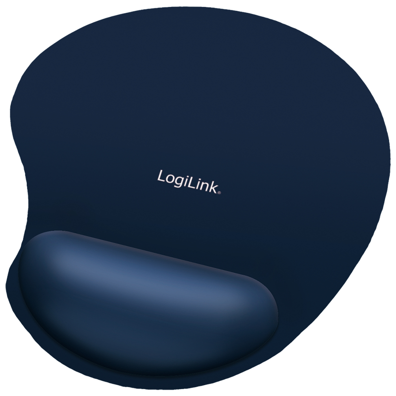 Logilink Mauspad mit Gel-Handballenauflage Silikon blau Maus-Pads