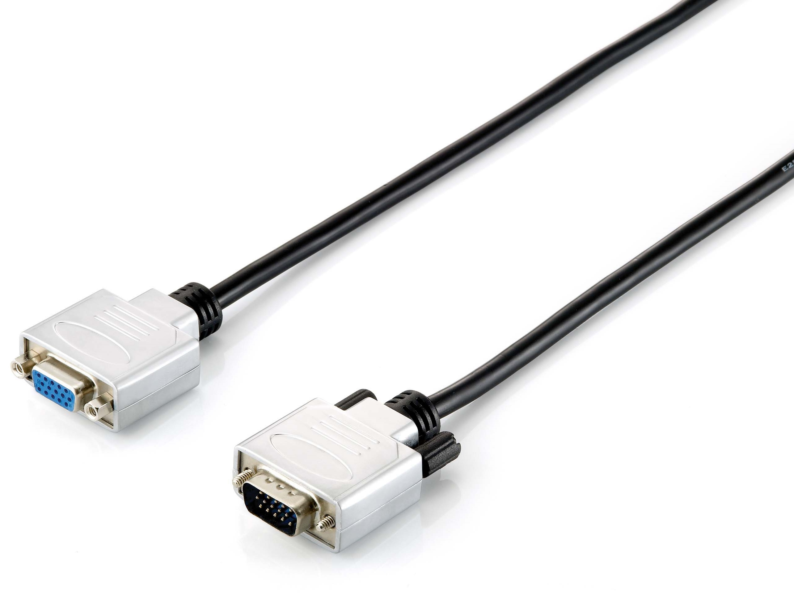 Equip VGA Kabel 1920x1080/&shy;60Hz Erweit.  St/&shy;Bu  1.80m schwarz Pol