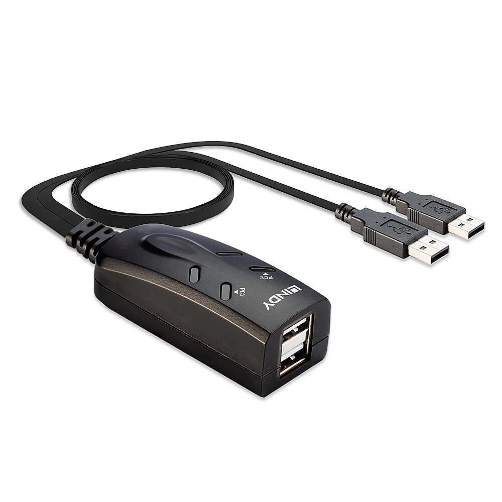 Lindy 32165 Tastatur/Video/Maus (KVM)-Switch Schwarz