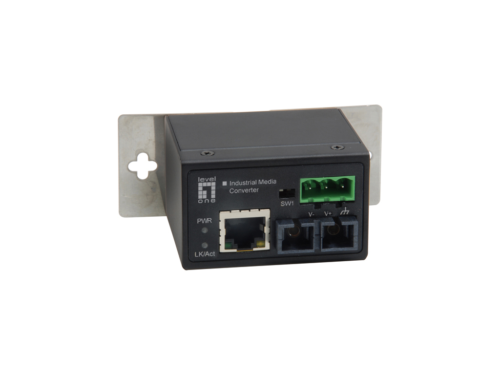 LevelOne Media Konverter RJ45->ST FE MM Indus. 1310nm 2km