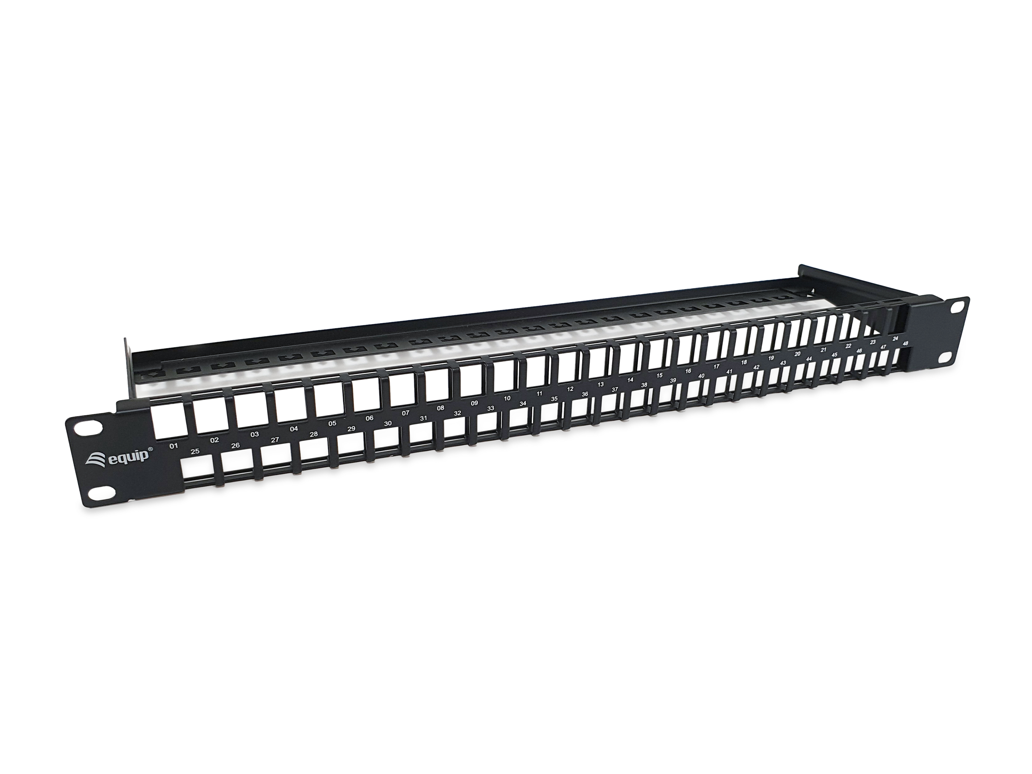 Equip 19" Patchpanel 48xKeystones  UTP 1U  LSA/&shy;110   RAL9005