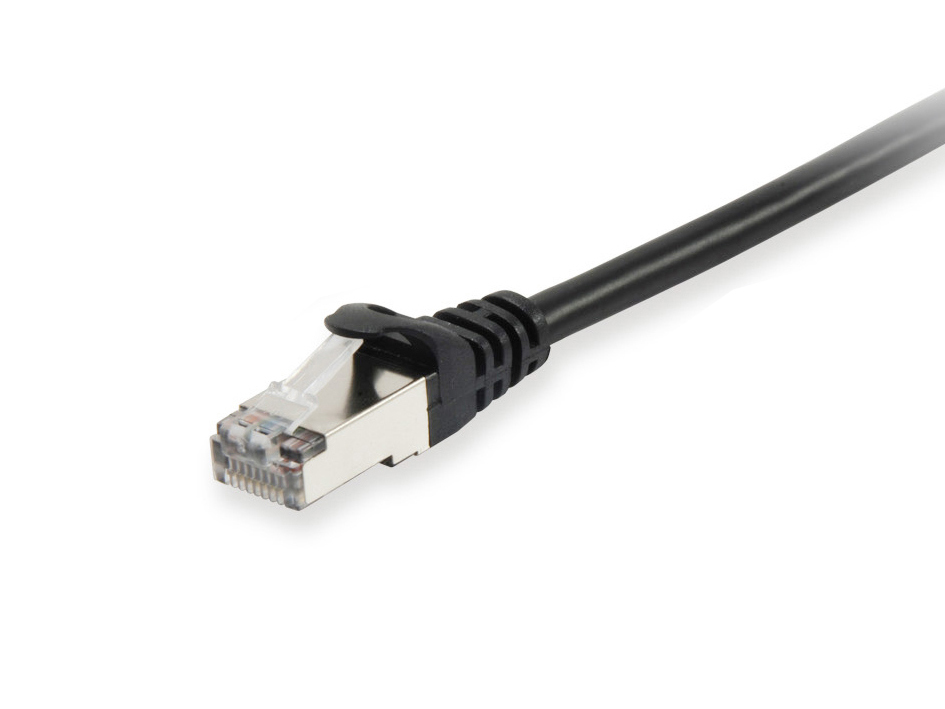 Equip Patchkabel Cat6A S/FTP 2xRJ45 2.00m schwarz LSZH Polybeutel