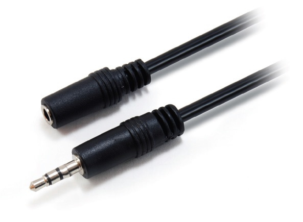 Equip Audiokabel 3.5mm->3.5mm  St/&shy;Bu           2.50m schwarz Pol