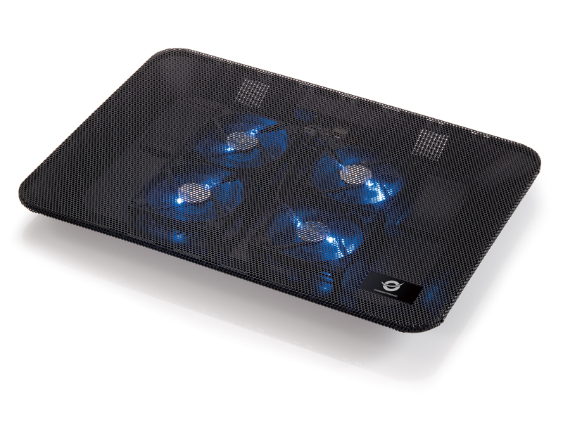 CONCEPTRONIC 4-Fan USB-A2.0 Laptop-Kühlpad 25Kg     15.6" sw