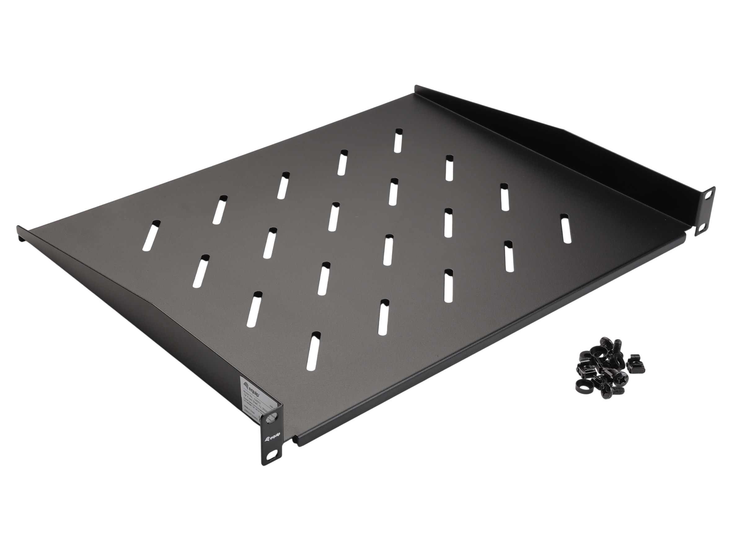 Equip 19" Fachboden fest für Serverschränke 35cm 1U schwarz