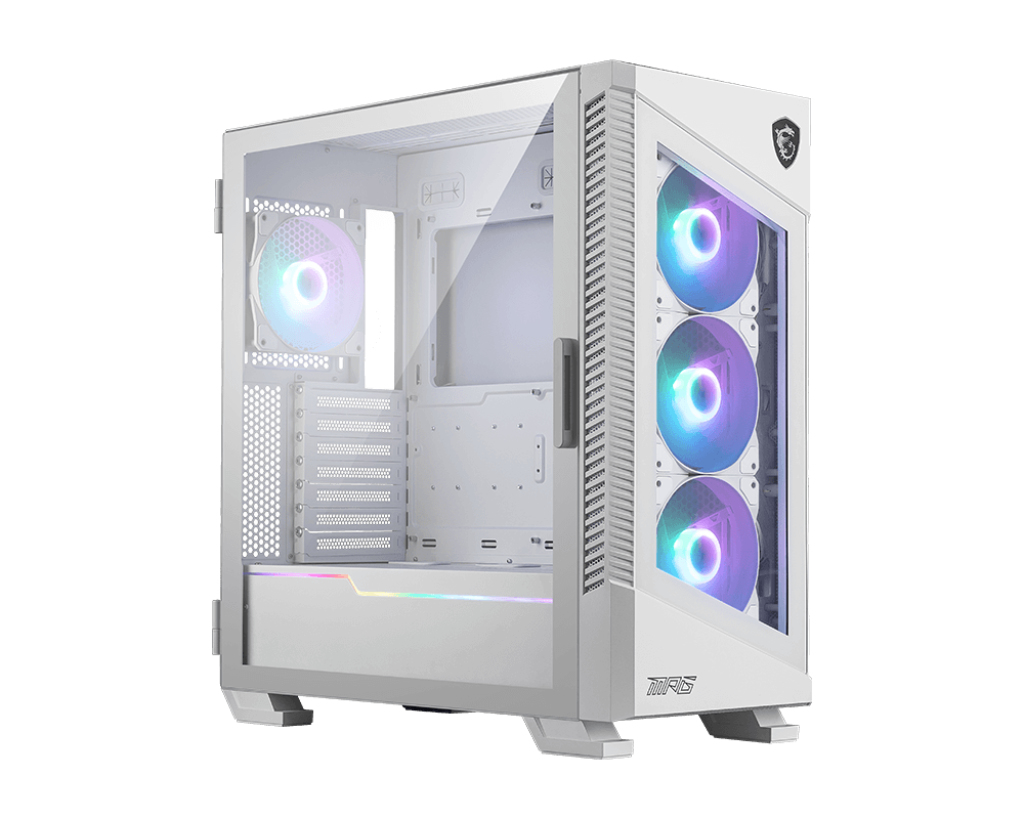 MSI GEH Midi MPG VELOX 100R White Tempered Glas/&shy;System Fan