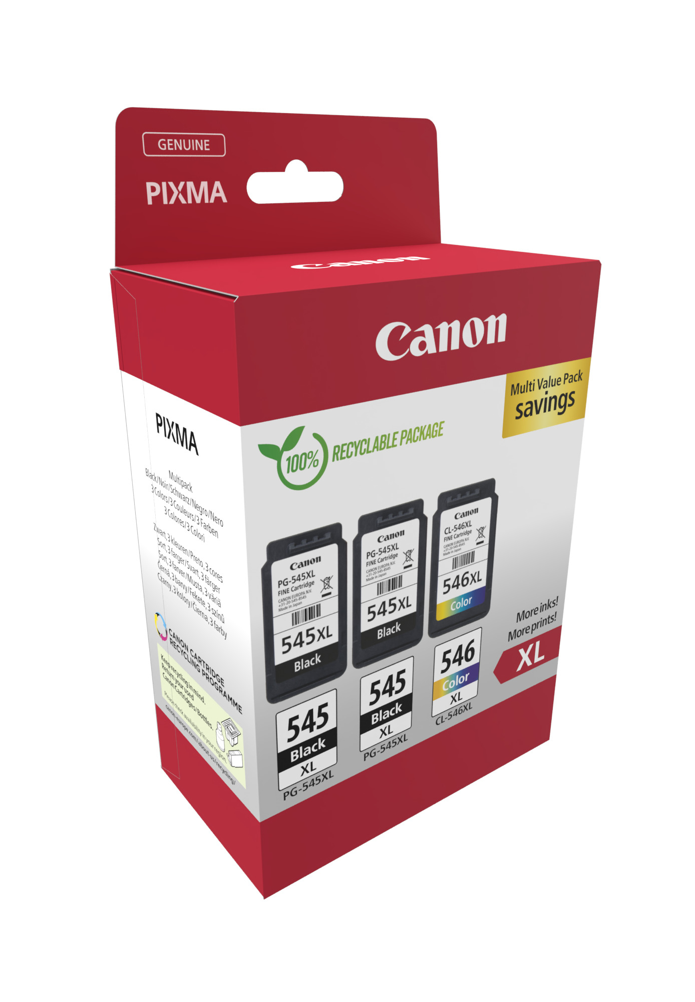 Patrone Canon PG-545XL+CL-546XL 2xbk/1xc/m/y