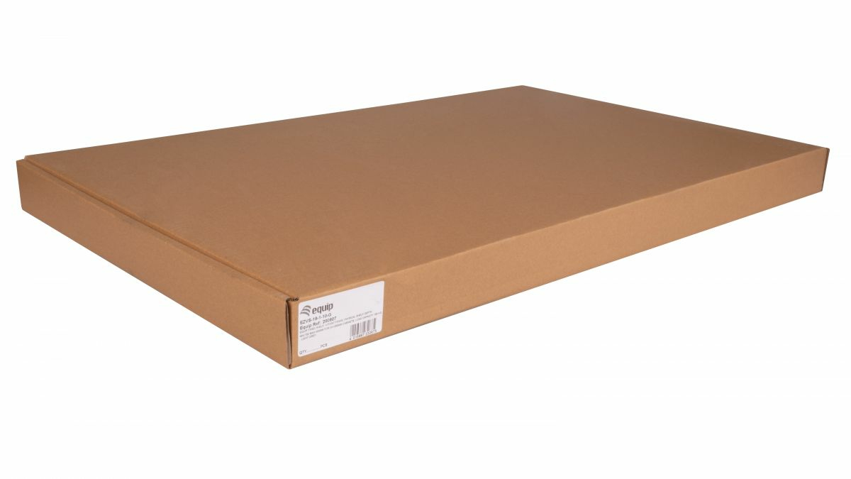 Equip Variabler Fachboden 19', 1HE, 1000mm, Grau