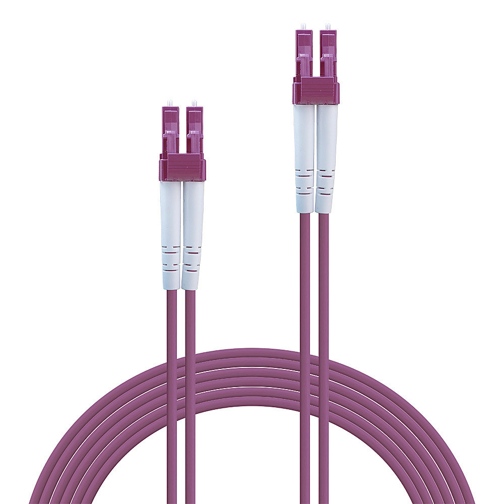 Lindy 46345 InfiniBand/Glasfaserkabel 15 m LC Pink