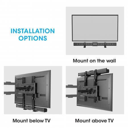 MANHATTAN Universal Soundbar-Halterung Wand- / VESA-Montage